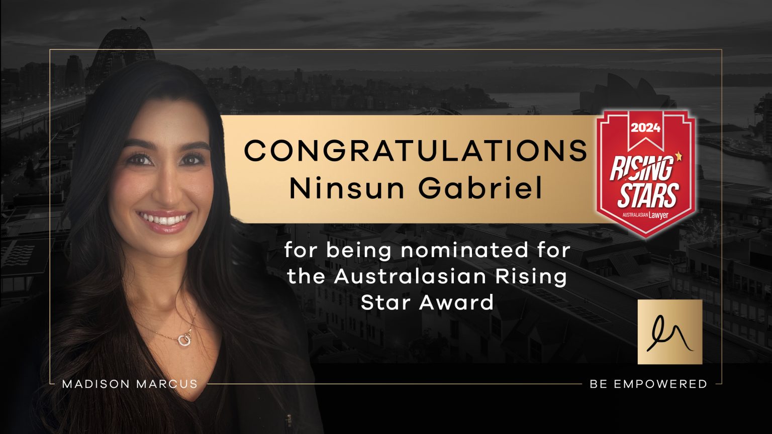 Celebrating Ninsun Gabriel: A Rising Star in Australia’s Legal ...